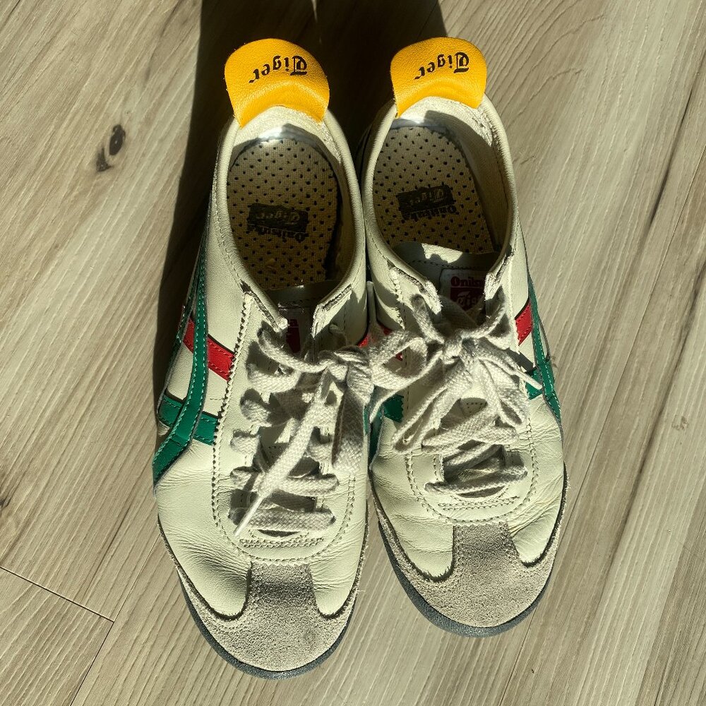 Classic Unisex Onitsuka Tiger MEXICO66 Birch Green Athletic Shoes Sneakers